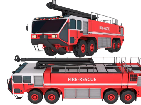 Fire Rescue Truck 3D Model