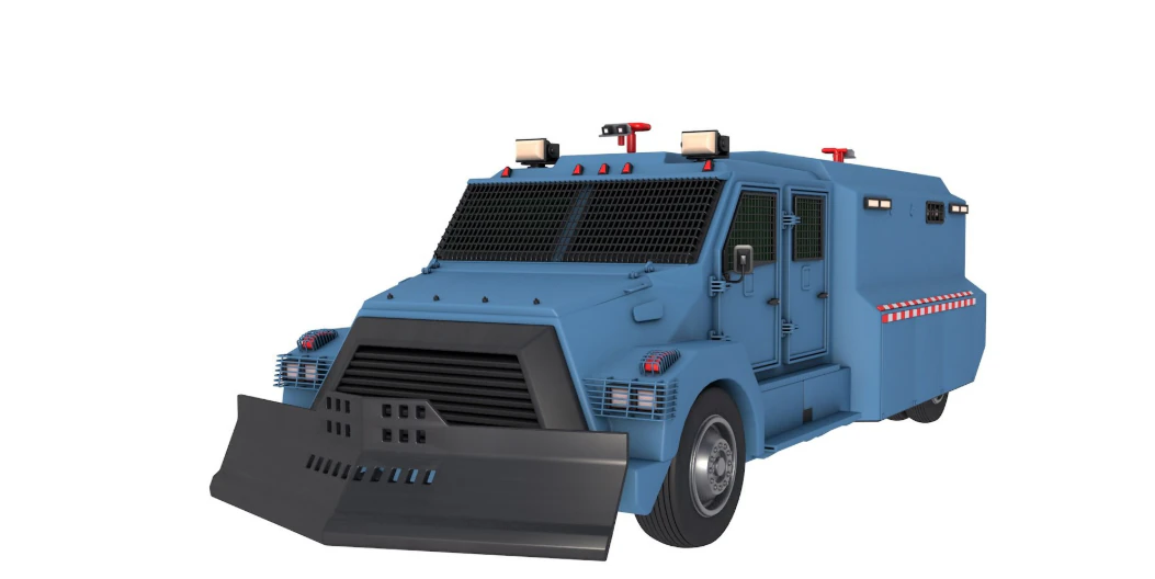 Riot Control Vehicle 3D Model .c4d .max .obj .3ds .fbx .stl .blend