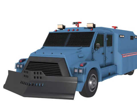 Riot Control Vehicle 3D Model