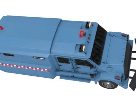 Riot Control Vehicle 3D Model