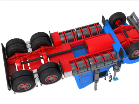 Vintage Semi-Truck 3D Model