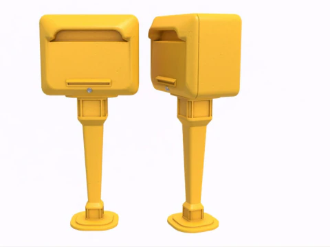 Kolekcja skrzynek pocztowych Model 3D