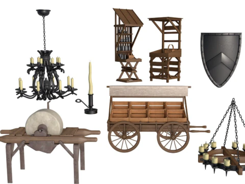 Collection Médiévale Modèle 3D