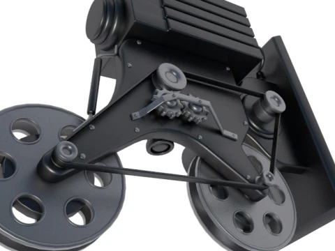 필름 프로젝터 3D 모델