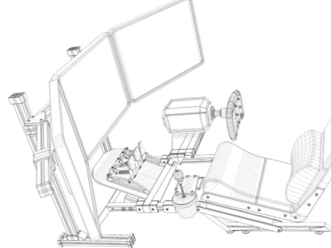 Racing Game 3D Model