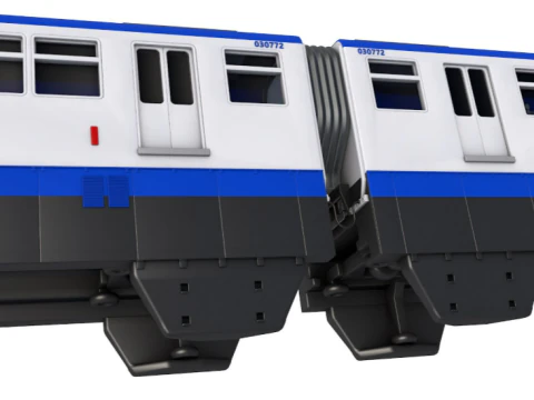 Chongqing Monorail Train 3D Model