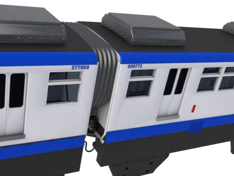 Chongqing Monorail Train 3D Model