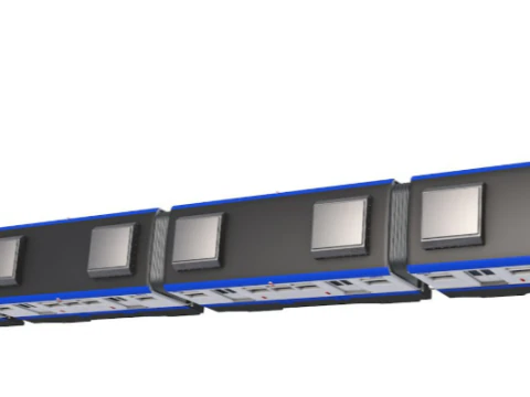 Chongqing Monorail Train 3D Model