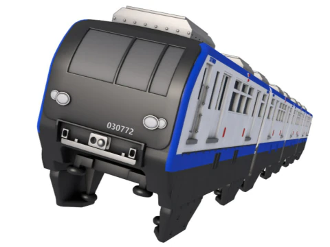 Chongqing Monorail Train 3D Model