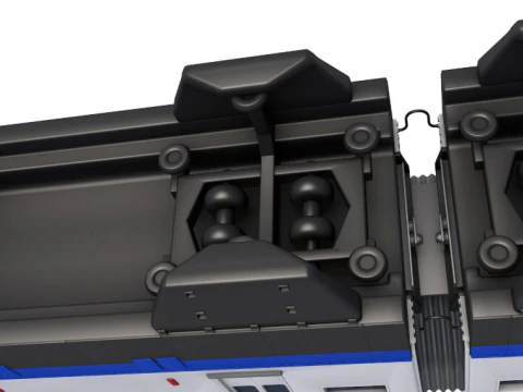 Chongqing Monorail Train 3D Model