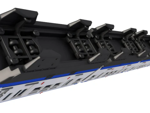 Chongqing Monorail Train 3D Model
