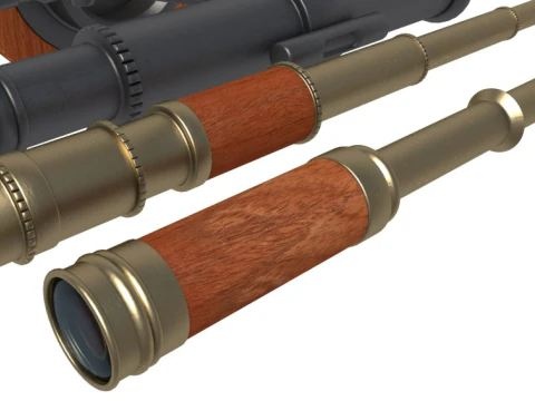 Telescopes Collection 3D Model