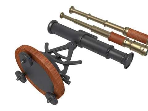 Telescopes Collection 3D Model