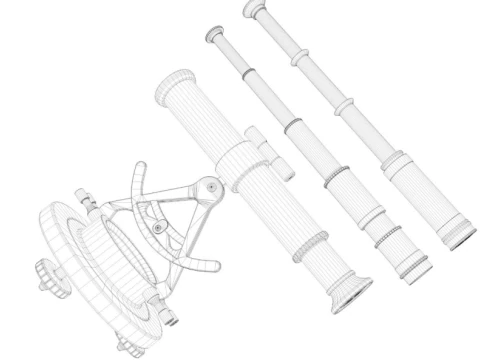 Telescopes Collection 3D Model