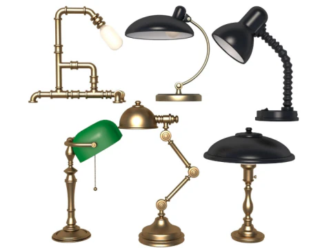 Collezione di lampade da scrivania Modello 3D