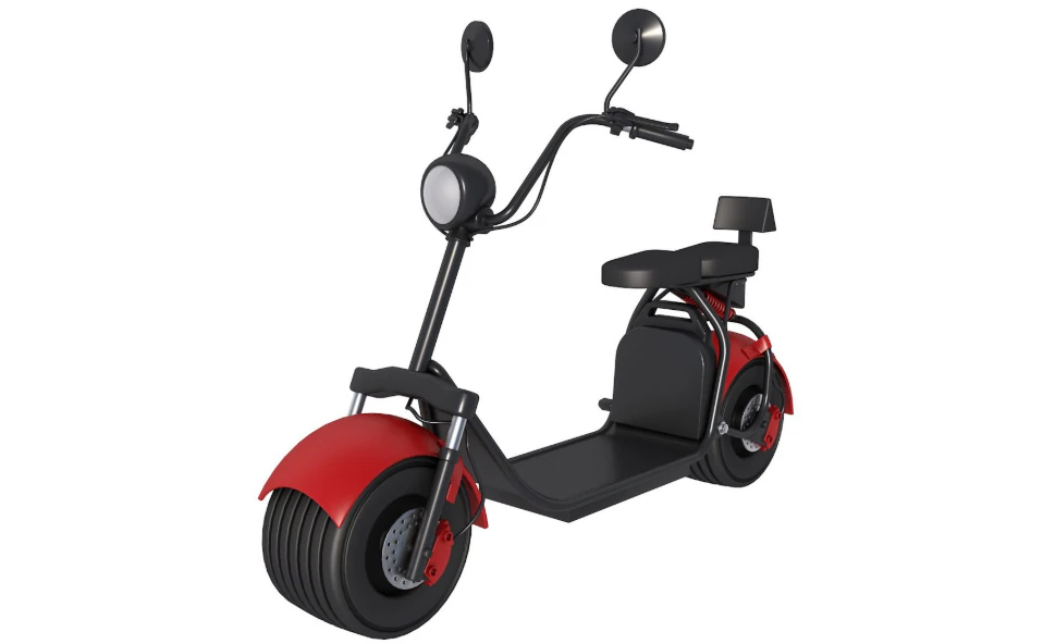 Electric City Scooter 3D Model .c4d .max .obj .3ds .fbx .stl .blend