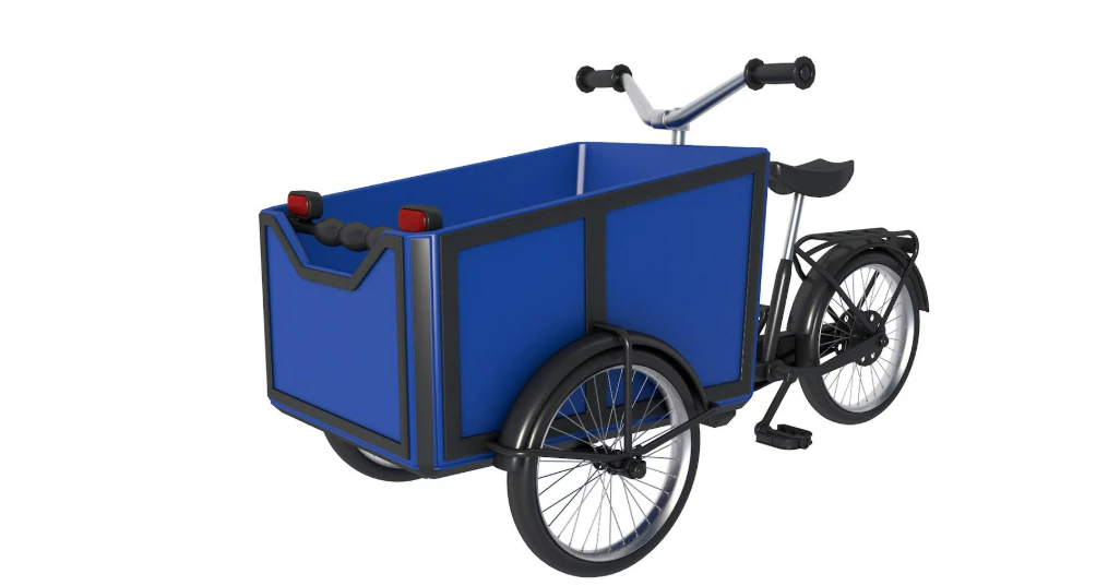 Cargo Bike 3D Model .c4d .max .obj .3ds .fbx .stl .blend 
