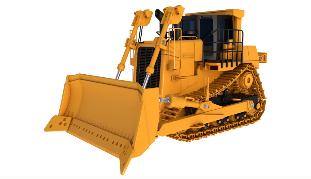 Tracked Dozer 3D Model .c4d .max .obj .3ds .fbx .stl .blend 