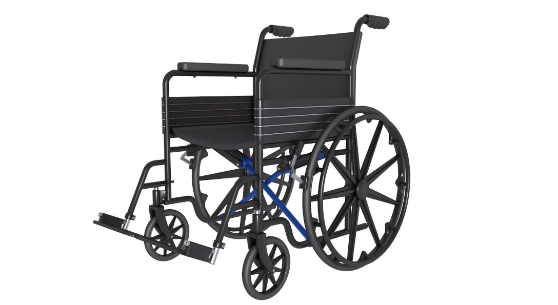 Wheelchair 3D Model .c4d .max .obj .3ds .fbx .stl .blend 