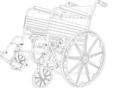Wheelchair 3D Model