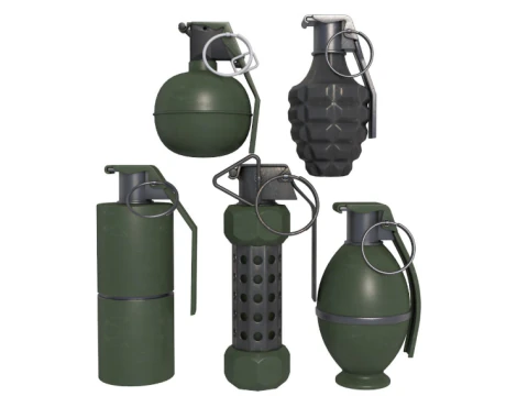 Paquete de granadas Modelo 3D