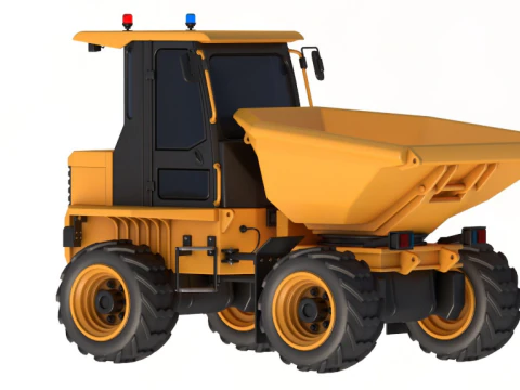Dumper de local com cabine JCB 6T-1 Modelo 3D