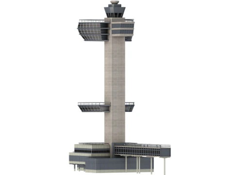 JFK Control Tower 3D Model
