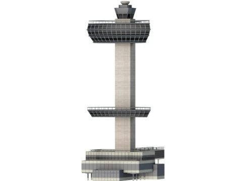 JFK Control Tower 3D Model