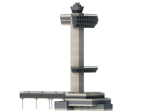 JFK Control Tower 3D Model