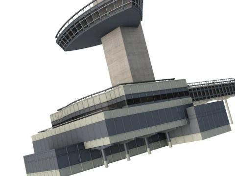 JFK Control Tower 3D Model