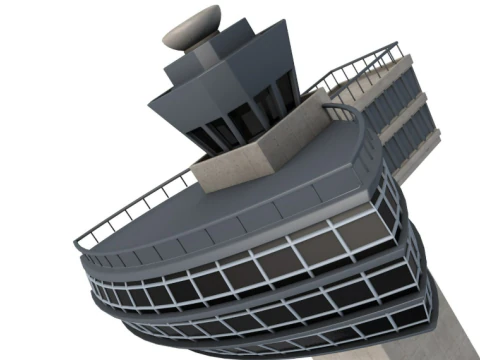 JFK Control Tower 3D Model