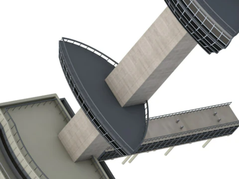 JFK Control Tower 3D Model