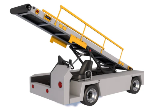 Havaalanı Konvey&ouml;r Bant Y&uuml;kleyici 3D Model