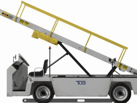 Airport Conveyor Belt Loader 3D Model