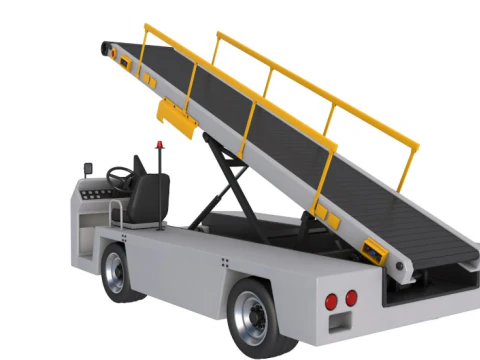 Airport Conveyor Belt Loader 3D Model