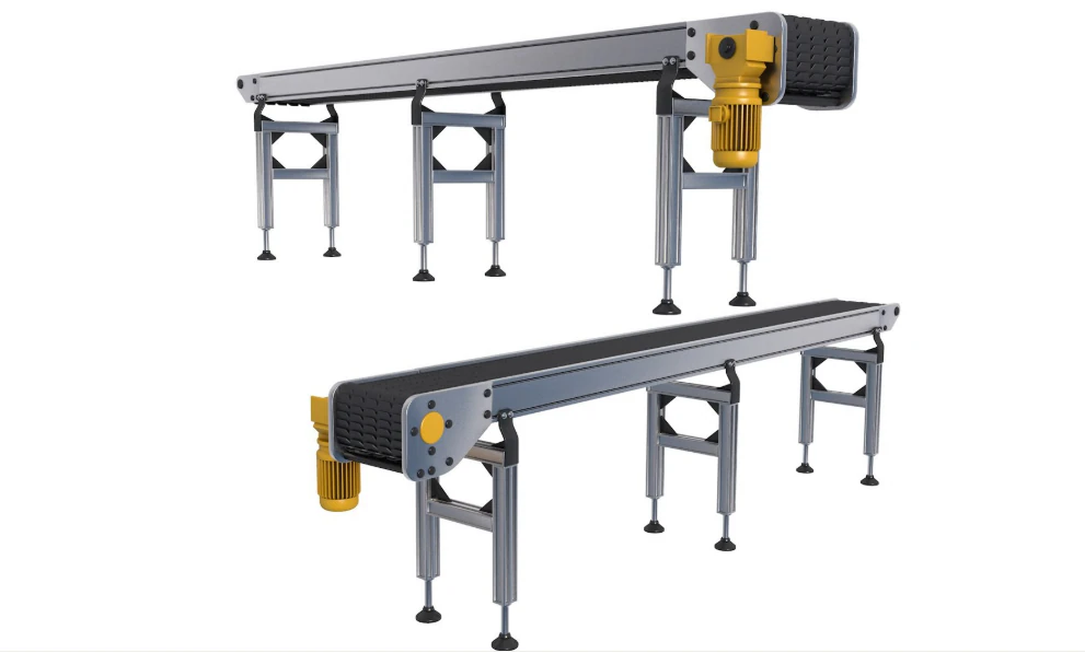 Conveyor Belt for Factory 3D Model .c4d .max .obj .3ds .fbx .stl .blend