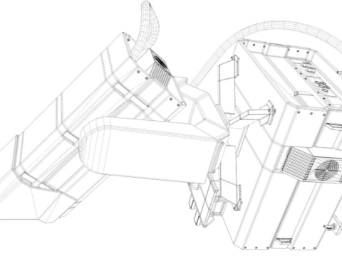 Airport Detection System Scan 3D Model