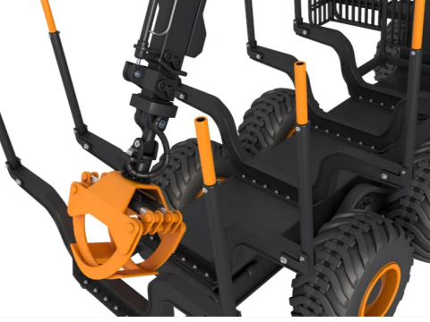 Forwarder Forestry Vehicle 3D Model