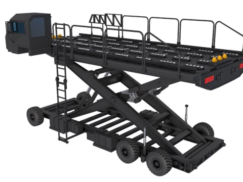 Defense Aircraft Loader 3D Model
