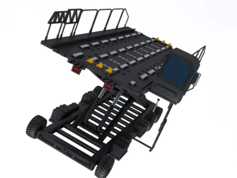 Savunma U&ccedil;ağı Y&uuml;kleyici 3D Model