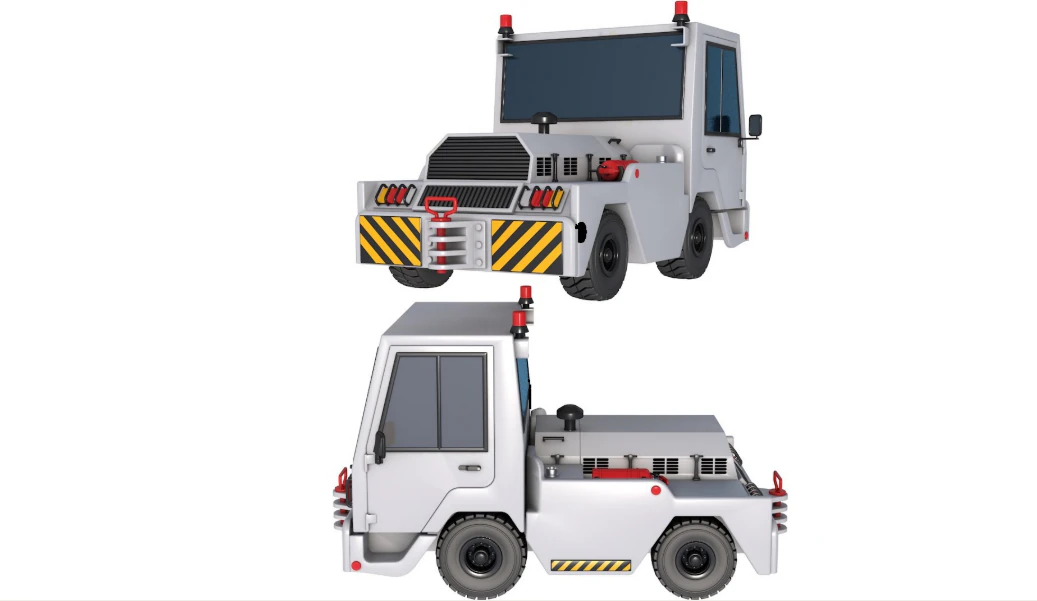 Aircraft Tow Tractor Generic 3D Model .c4d .max .obj .3ds .fbx .stl .blend 