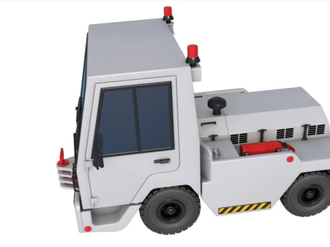 Aircraft Tow Tractor Generic 3D Model