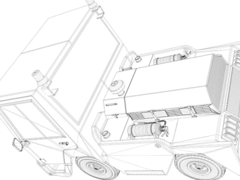Aircraft Tow Tractor Generic 3D Model