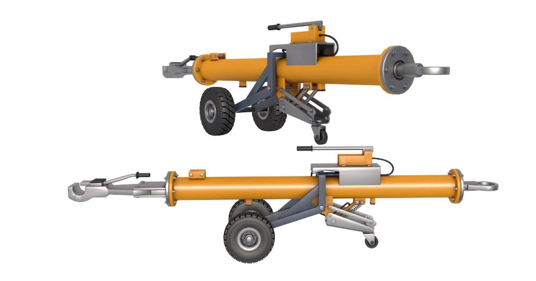 Aircraft Towbar 3D Model .c4d .max .obj .3ds .fbx .stl .blend