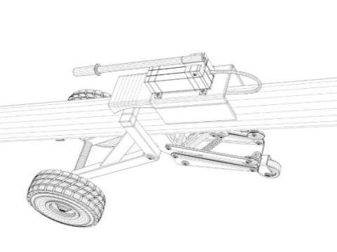 Aircraft Towbar 3D Model