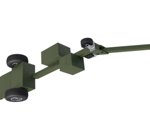Light Aircraft Towbar 3D Model