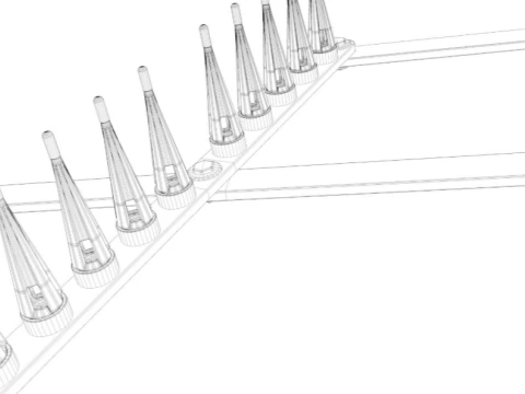 Spike Strip 3D Model