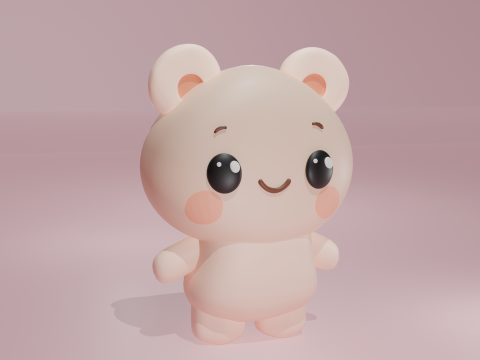 Pink Taddy 3D Модель