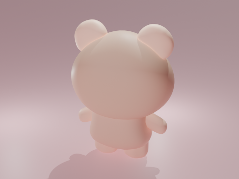 Pink Taddy 3D Model