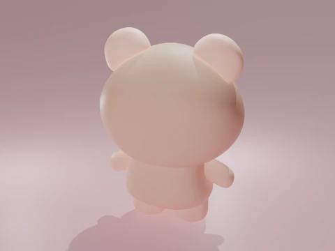 Pink Taddy 3D Model
